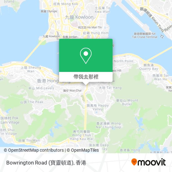 Bowrington Road (寶靈頓道)地圖