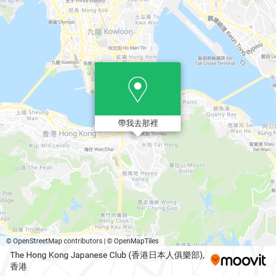 The Hong Kong Japanese Club (香港日本人俱樂部)地圖