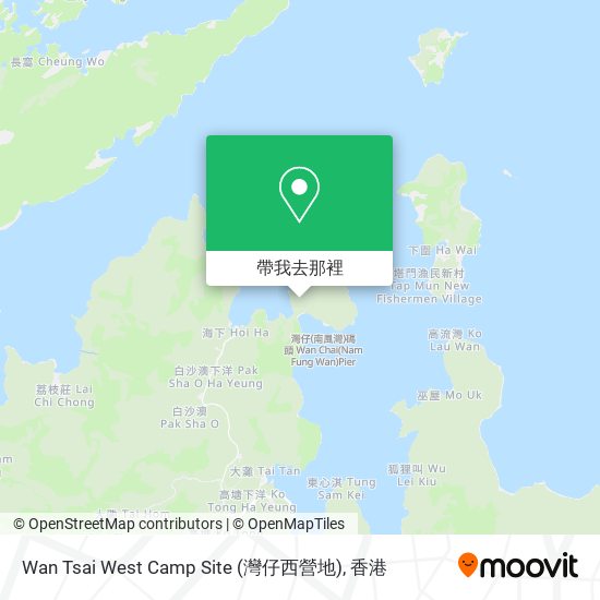 Wan Tsai West Camp Site (灣仔西營地)地圖