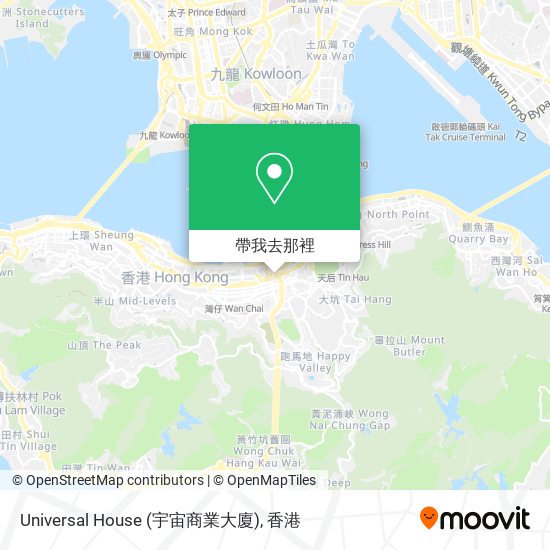 Universal House (宇宙商業大廈)地圖