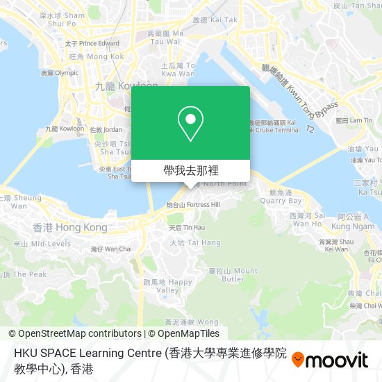 HKU SPACE Learning Centre (香港大學專業進修學院教學中心)地圖