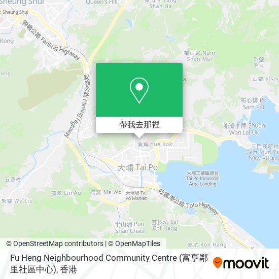 Fu Heng Neighbourhood Community Centre (富亨鄰里社區中心)地圖