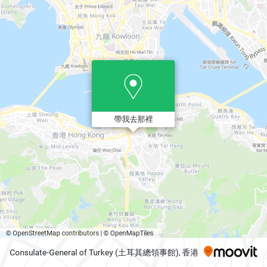 Consulate-General of Turkey (土耳其總領事館)地圖