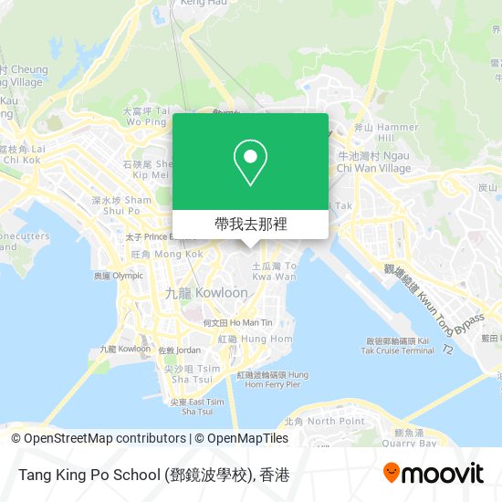 Tang King Po School (鄧鏡波學校)地圖