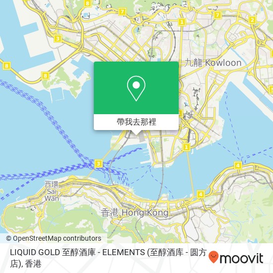 LIQUID GOLD 至醇酒庫 - ELEMENTS (至醇酒库 - 圆方店)地圖