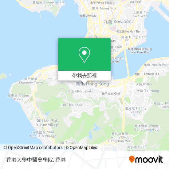 香港大學中醫藥學院地圖