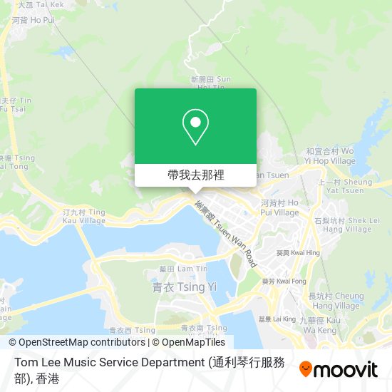 Tom Lee Music Service Department (通利琴行服務部)地圖