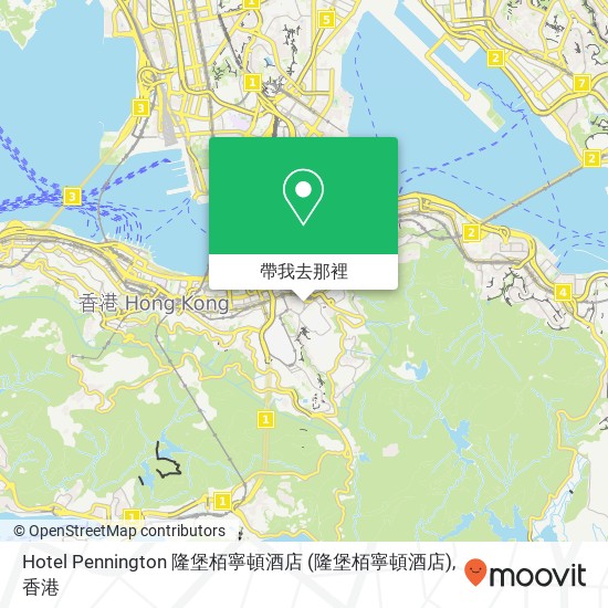 Hotel Pennington 隆堡栢寧頓酒店地圖