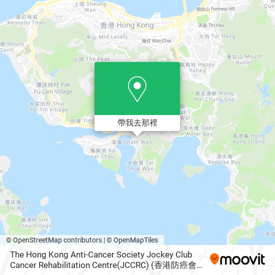 The Hong Kong Anti-Cancer Society Jockey Club Cancer Rehabilitation Centre(JCCRC) (香港防癌會賽馬會康復中心)地圖