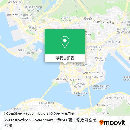 West Kowloon Government Offices 西九龍政府合署地圖