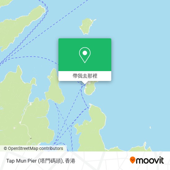 Tap Mun Pier (塔門碼頭)地圖