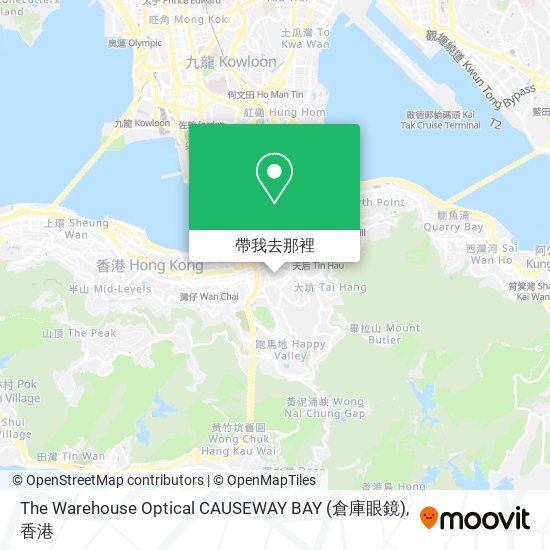 The Warehouse Optical CAUSEWAY BAY (倉庫眼鏡)地圖