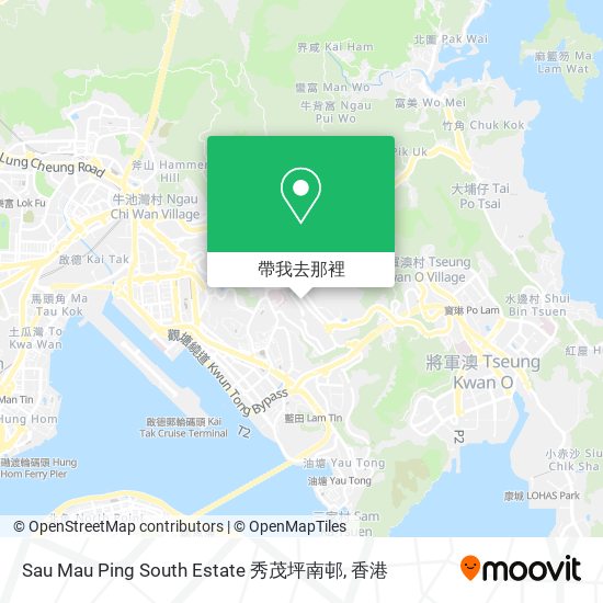Sau Mau Ping South Estate 秀茂坪南邨地圖