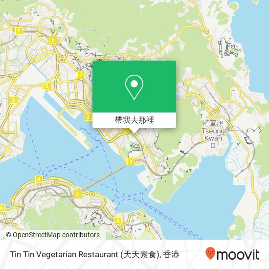 Tin Tin Vegetarian Restaurant (天天素食)地圖