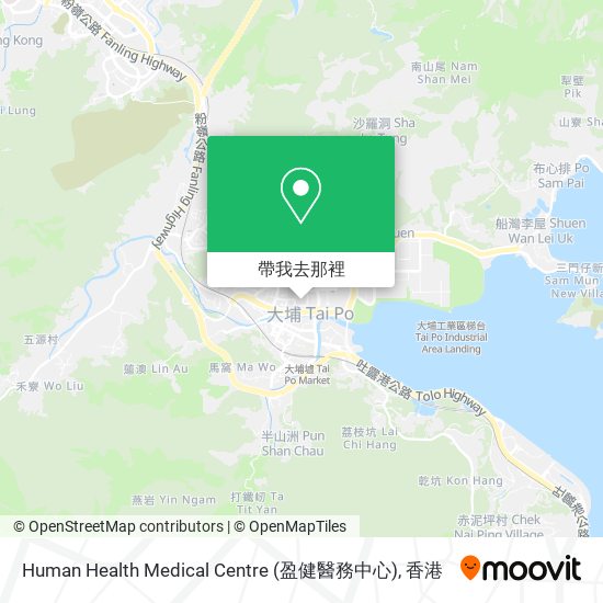 Human Health Medical Centre (盈健醫務中心)地圖