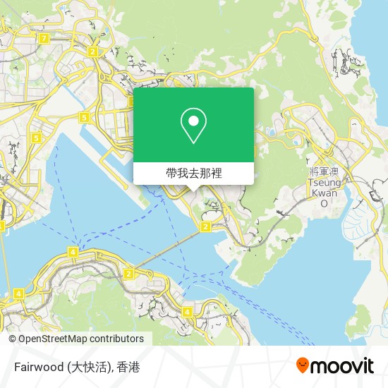 Fairwood (大快活)地圖