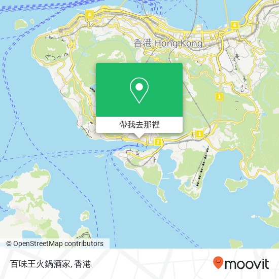 百味王火鍋酒家地圖