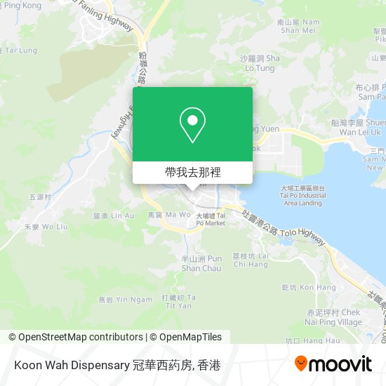 Koon Wah Dispensary 冠華西葯房地圖