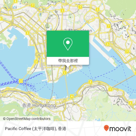 Pacific Coffee (太平洋咖啡)地圖