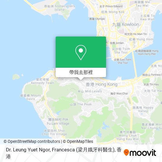 Dr. Leung Yuet Ngor, Francesca (梁月娥牙科醫生)地圖