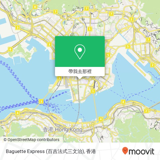 Baguette Express (百吉法式三文治)地圖