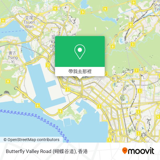Butterfly Valley Road (蝴蝶谷道)地圖