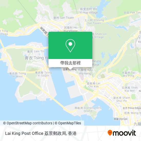Lai King Post Office 荔景郵政局地圖