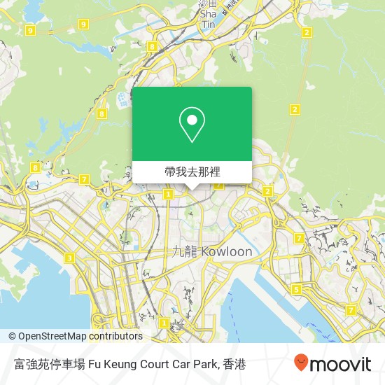 富強苑停車場 Fu Keung Court Car Park地圖