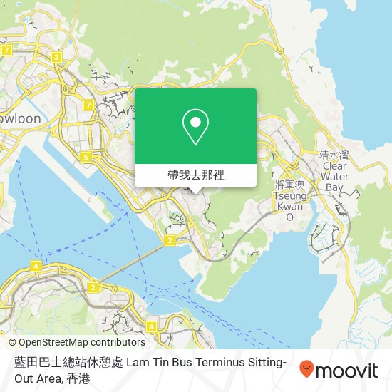 藍田巴士總站休憩處 Lam Tin Bus Terminus Sitting-Out Area地圖