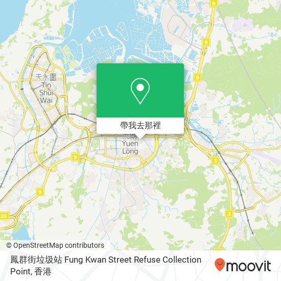 鳳群街垃圾站 Fung Kwan Street Refuse Collection Point地圖