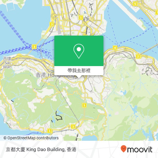 京都大廈 King Dao Building地圖