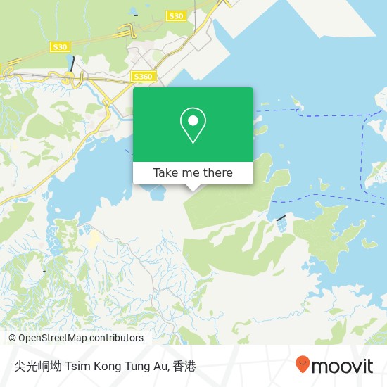 尖光峒坳 Tsim Kong Tung Au地圖
