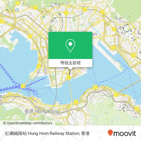 紅磡鐵路站 Hung Hom Railway Station地圖