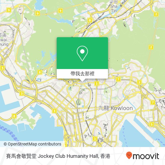 賽馬會敬賢堂 Jockey Club Humanity Hall地圖