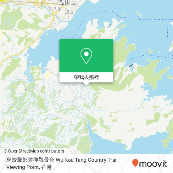烏蛟騰郊遊徑觀景台 Wu Kau Tang Country Trail Viewing Point地圖