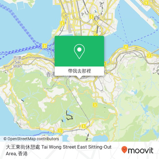 大王東街休憩處 Tai Wong Street East Sitting-Out Area地圖