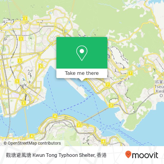觀塘避風塘 Kwun Tong Typhoon Shelter地圖