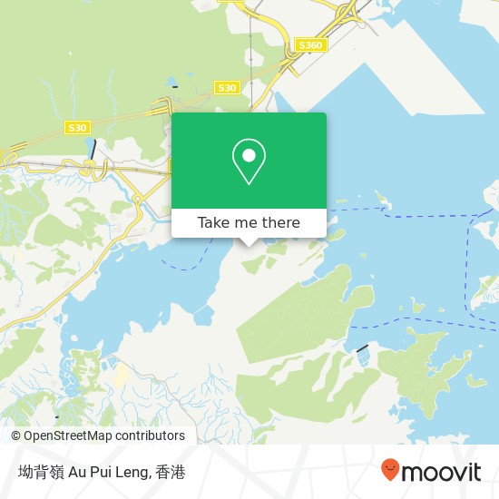 坳背嶺 Au Pui Leng地圖