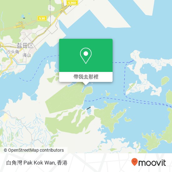白角灣 Pak Kok Wan地圖