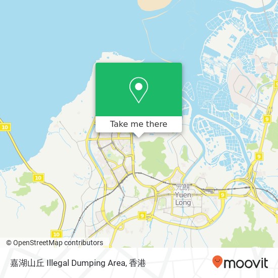 嘉湖山丘 Illegal Dumping Area地圖