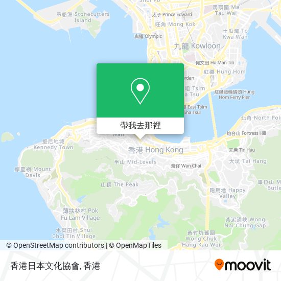 香港日本文化協會地圖