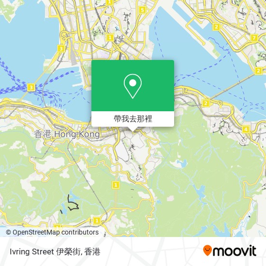 Ivring Street 伊榮街地圖