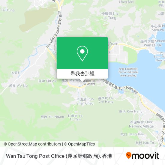Wan Tau Tong Post Office (運頭塘郵政局)地圖