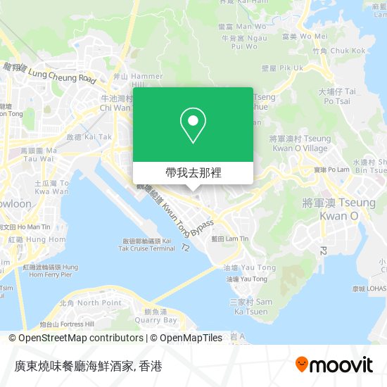廣東燒味餐廳海鮮酒家地圖