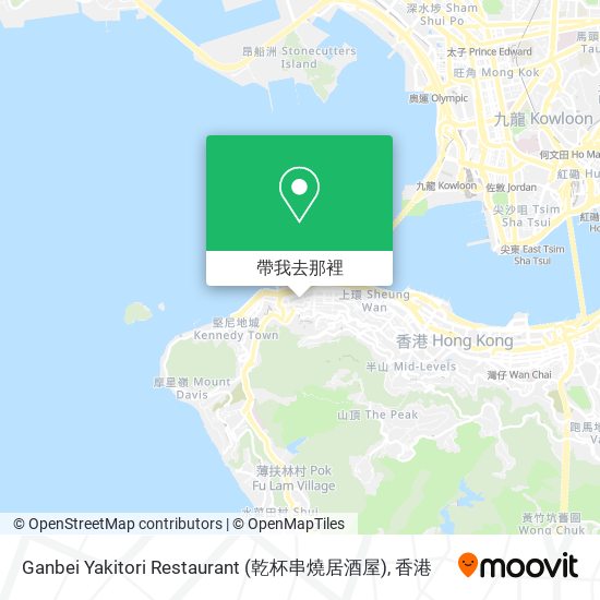 Ganbei Yakitori Restaurant (乾杯串燒居酒屋)地圖