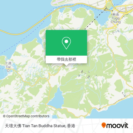 天壇大佛 Tian Tan Buddha Statue地圖