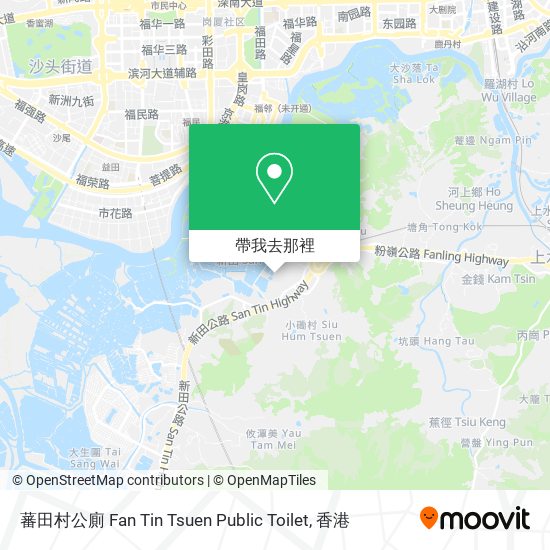 蕃田村公廁 Fan Tin Tsuen Public Toilet地圖