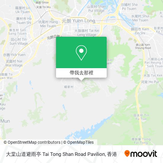 大棠山道避雨亭 Tai Tong Shan Road Pavilion地圖