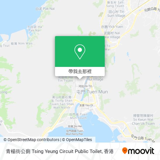 青楊街公廁 Tsing Yeung Circuit Public Toilet地圖