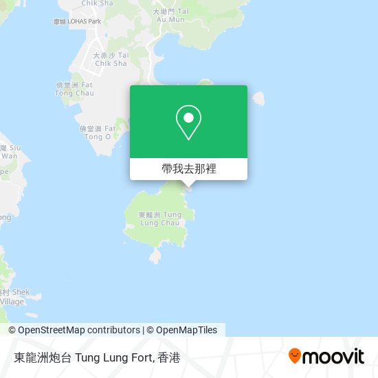 東龍洲炮台 Tung Lung Fort地圖